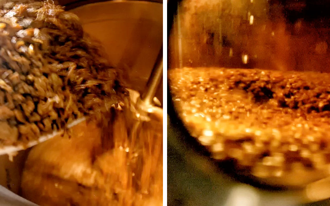 Immagini della distillazione da Pojer e Sandri