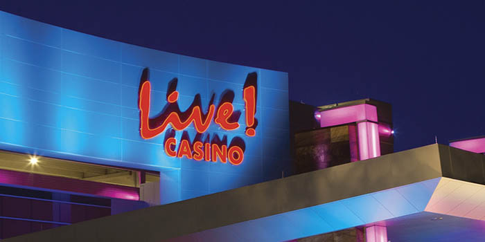 Live! Casino's logo as it appears on Cordish's Maryland property