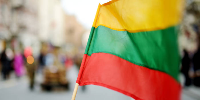 Lithuania's national flag.