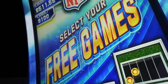 NFL's slot machine by Aristocrat.