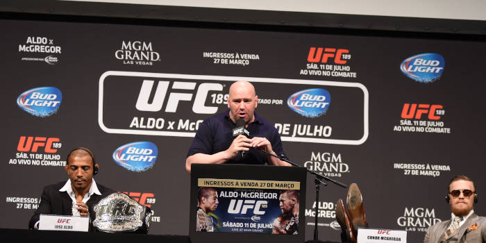 Dana White at an official UFC event